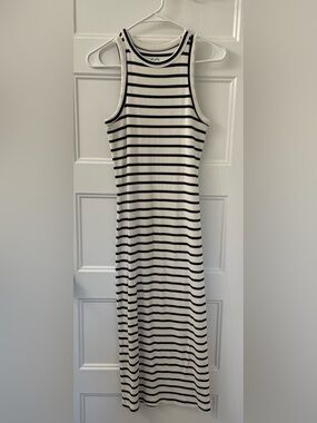 L - Sonoma Goods for Life - cotton/spandex striped maxi